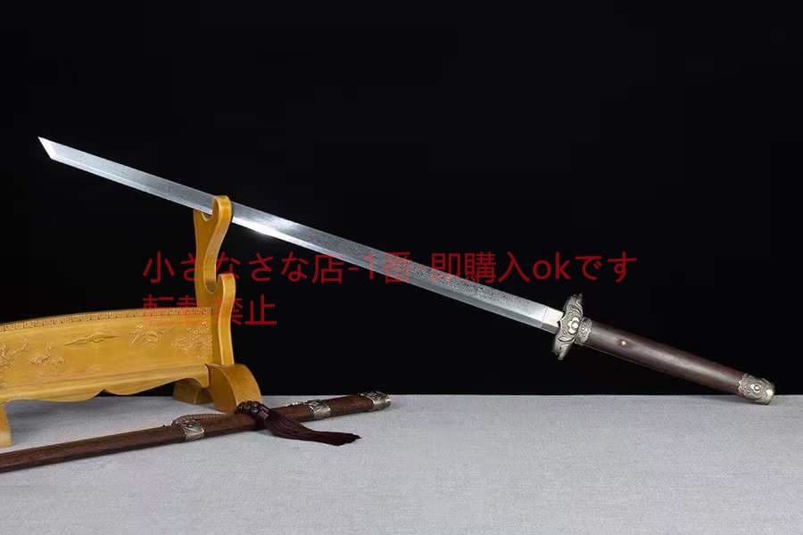 青蓮唐刀-模様鋼  武具 刀装具 日本刀 唐剣  模造刀·模擬刀  居合刀