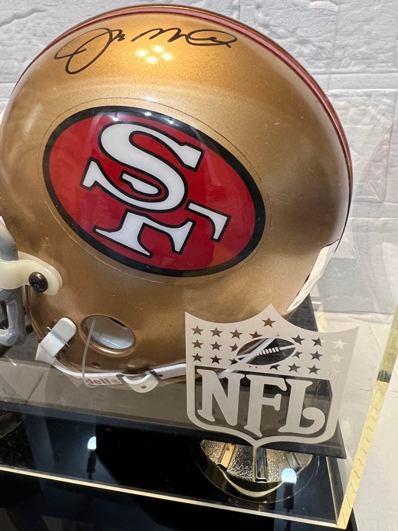 ジョー・モンタナ【SF 49ers 】直筆サイン入りミニヘルメット