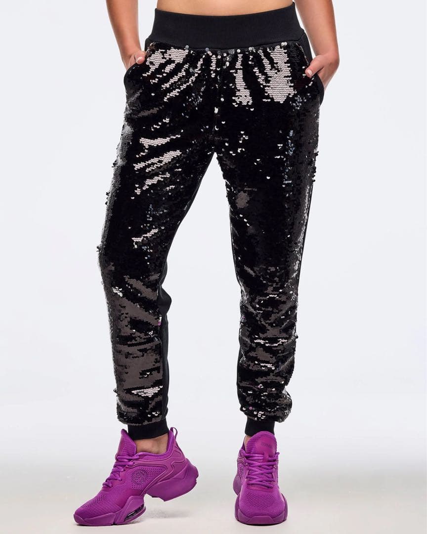 新品　正規品　ズンバ　M スパンコール　ジョガー　パンツ