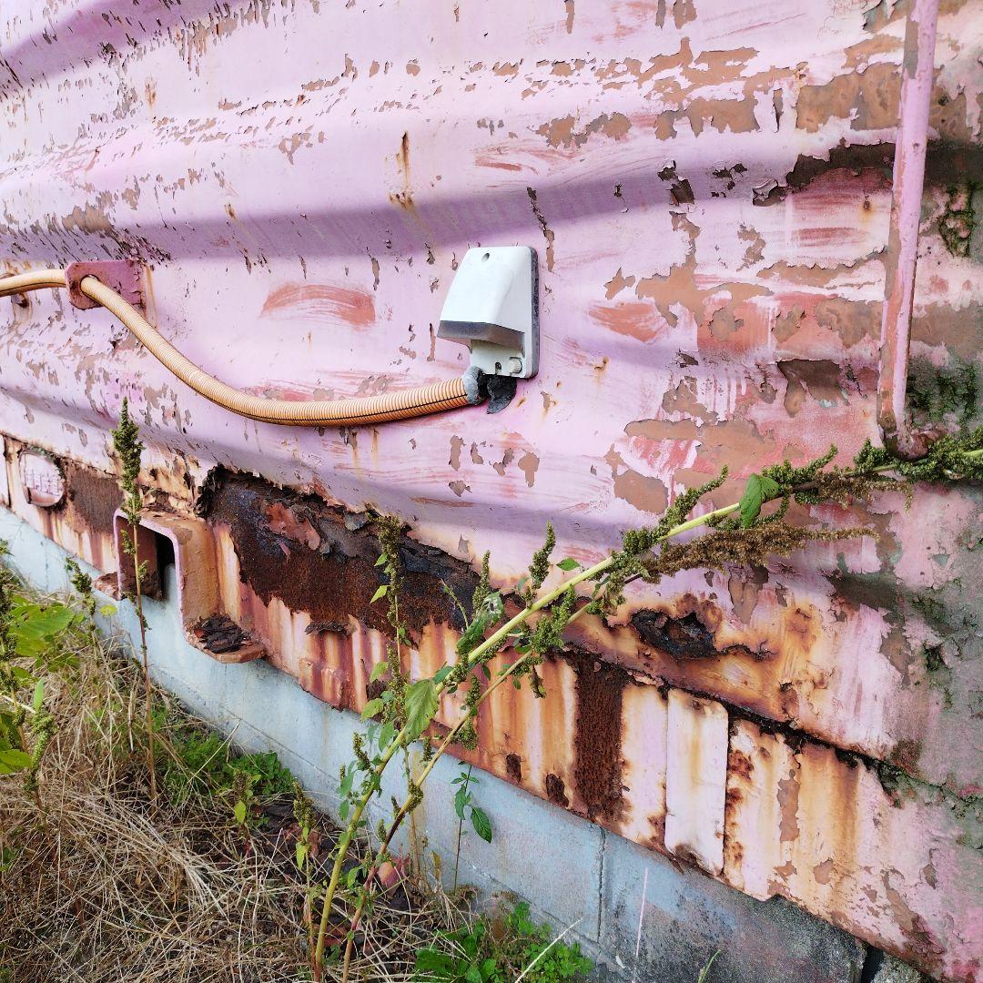 一両　海上コンテナ　コンテナ　プレハブ　ワムハチ　貨車　ジャンクガーデン