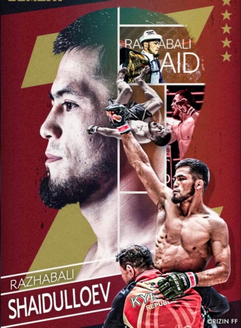 【Shota K】RIZINシェイドゥラエフ　ライコレリアルカード