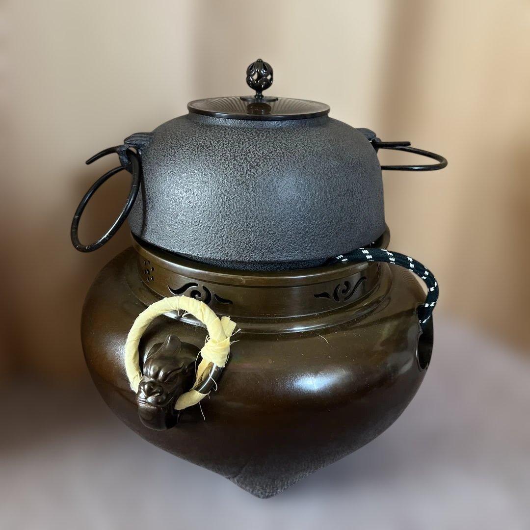 風濾 鋳鉄製 鉄瓶 茶道具
