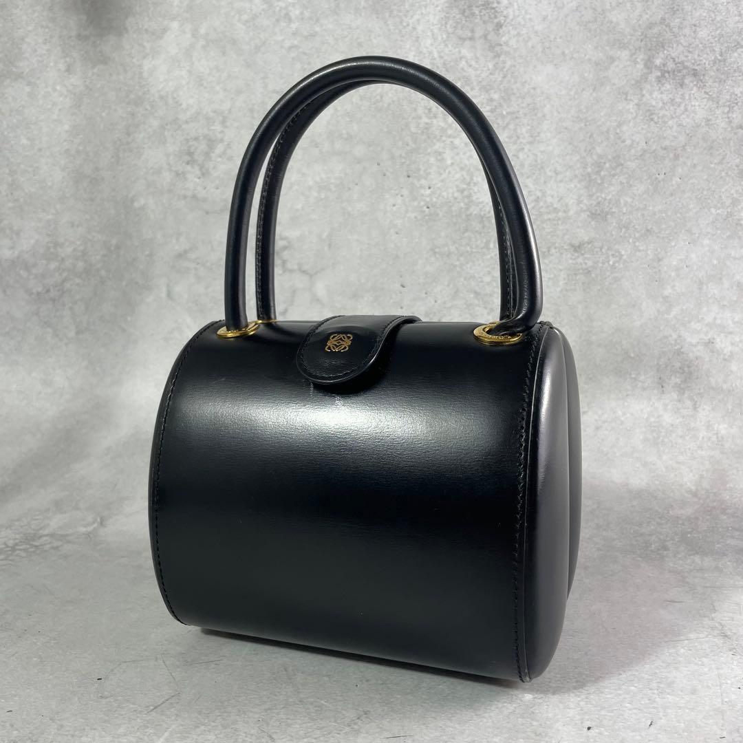 入手困難✨ ロエベ LOEWE ミニハンドバッグ フォーマルバッグ レザー 黒色
