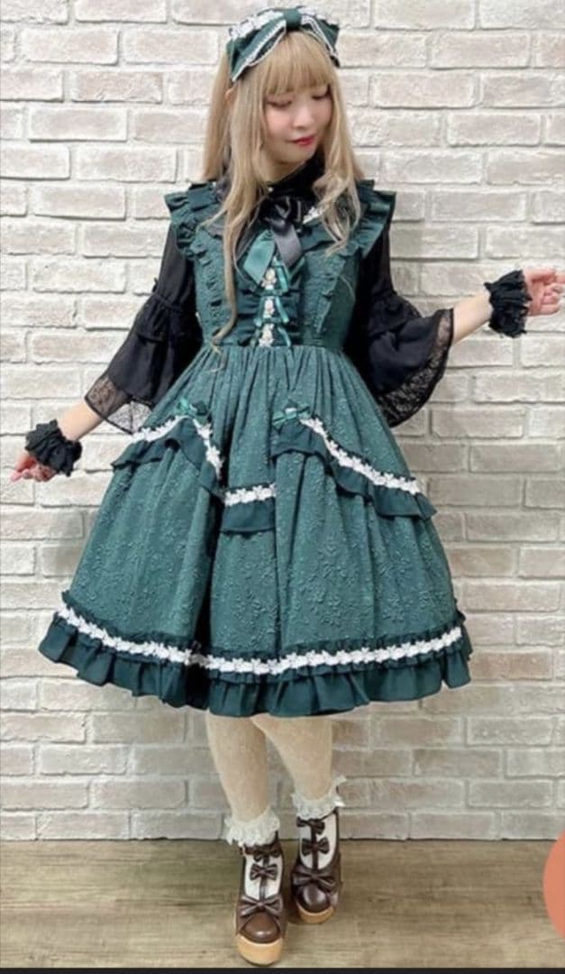 axes femme kawaii レディローズジャンスカ（グリーン）