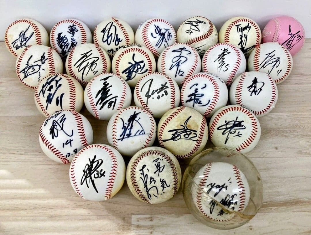 サインボール まとめ25個 オリックスバッファローズ 北海道日本ハムファイターズ