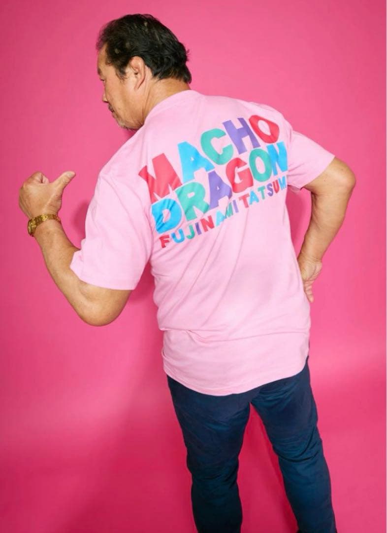 マッチョドラゴン Tシャツ ピンクXLサイズ 新品未使用品