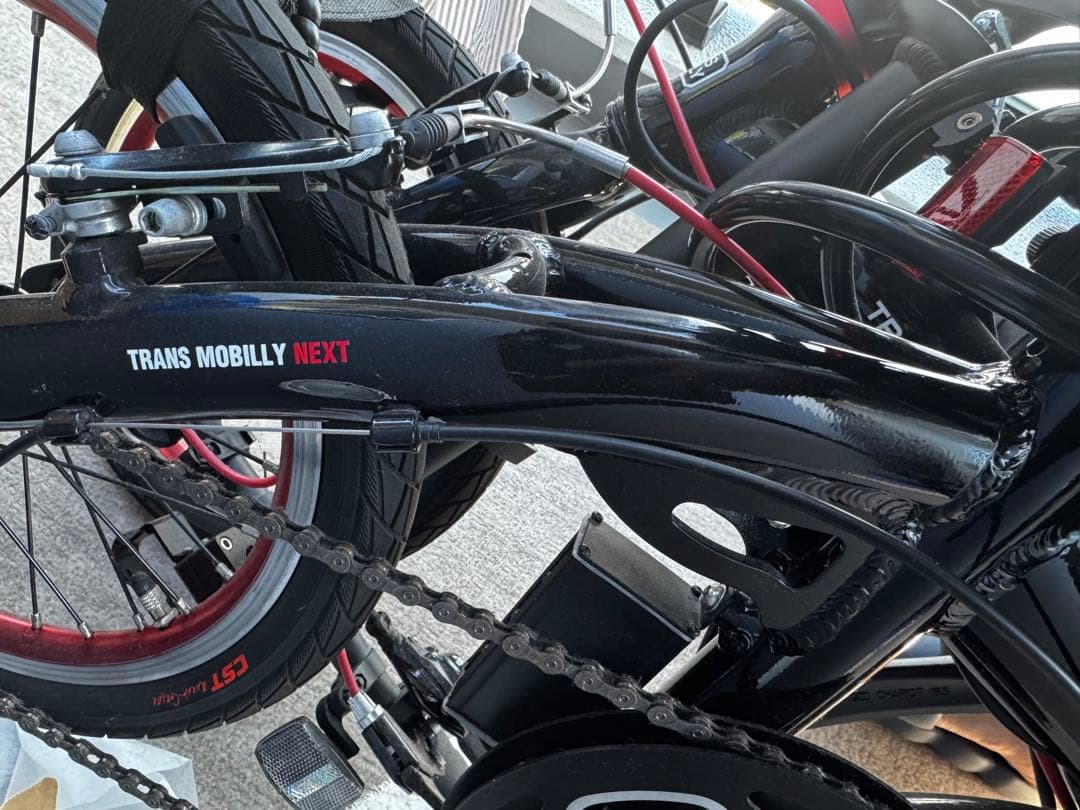 お得な付属品全て込み！超軽量Trans Mobilly 折りたたみ電動自転車