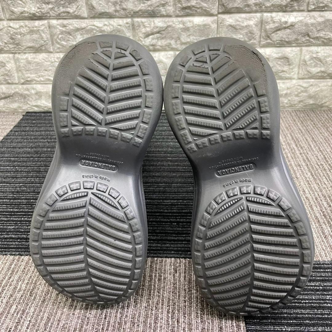 超美品　BALENCIAGA　バレンシアガ　クロックス　レインブーツ　グレー