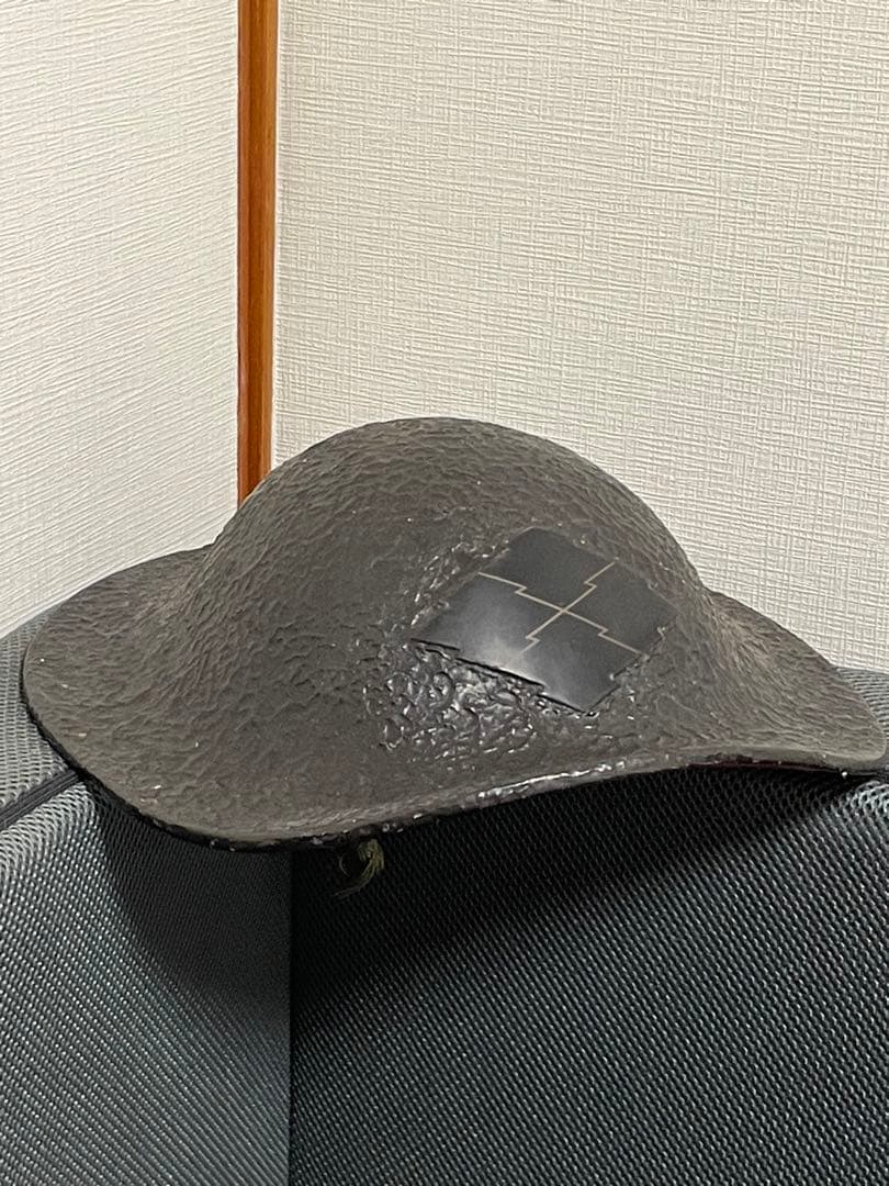 ★時代品★陣笠　兜　戦国　武将　大名　江戸時代　黒漆塗　家紋　武具　骨董　古美術