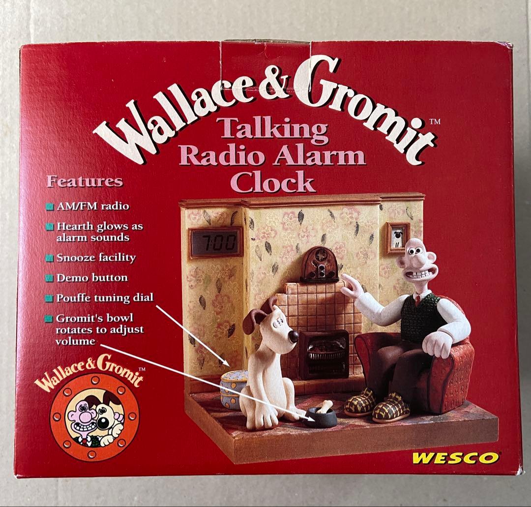 【ウォレスとグルミット】ラジオ付トーキングアラームクロック【英国ビンテージトイ】