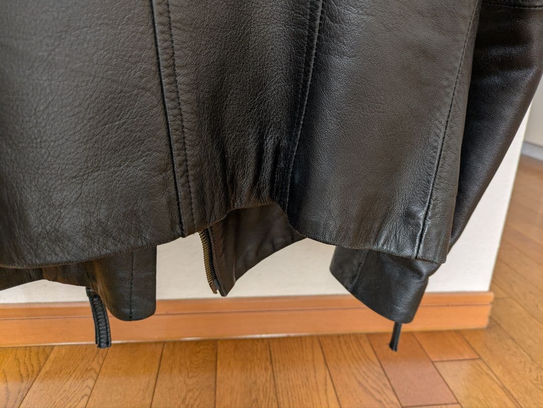 グレースコンチネンタル　ラムレザージャケット　ブラック 38 Mサイズ