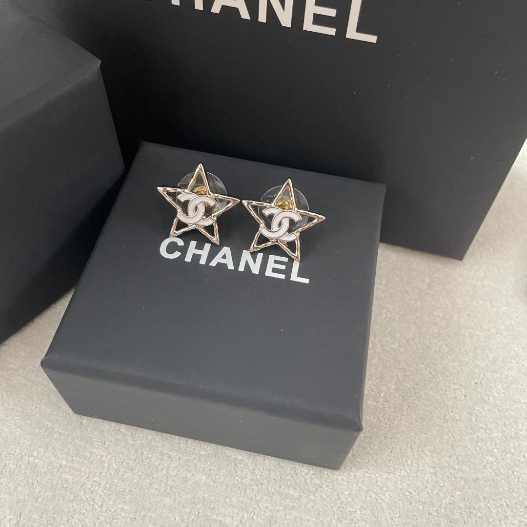 星型CC & ココアロゴ ピアス