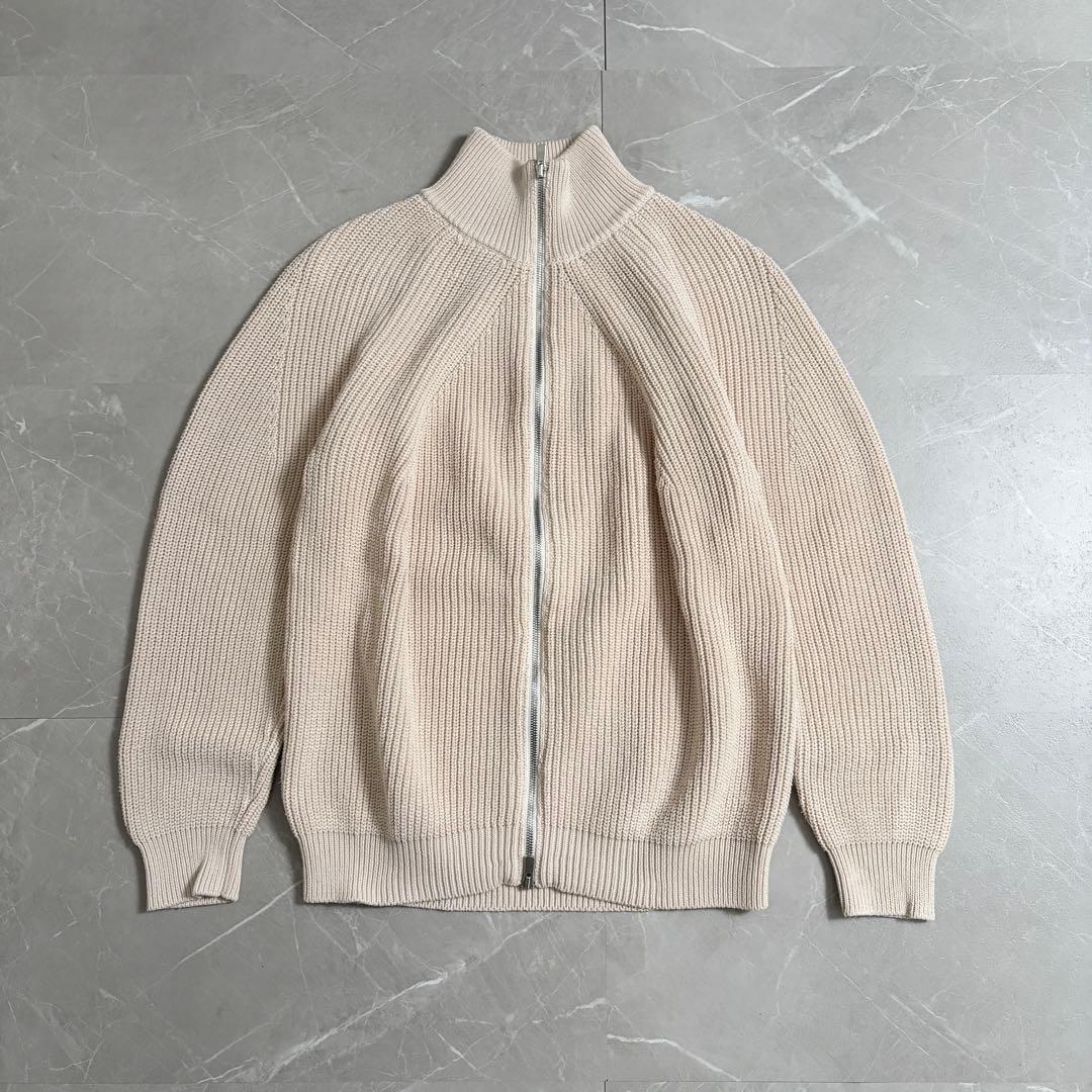 美品　BATONER バトナー　シグネチャー　ドライバーズニット　ダブルジップ