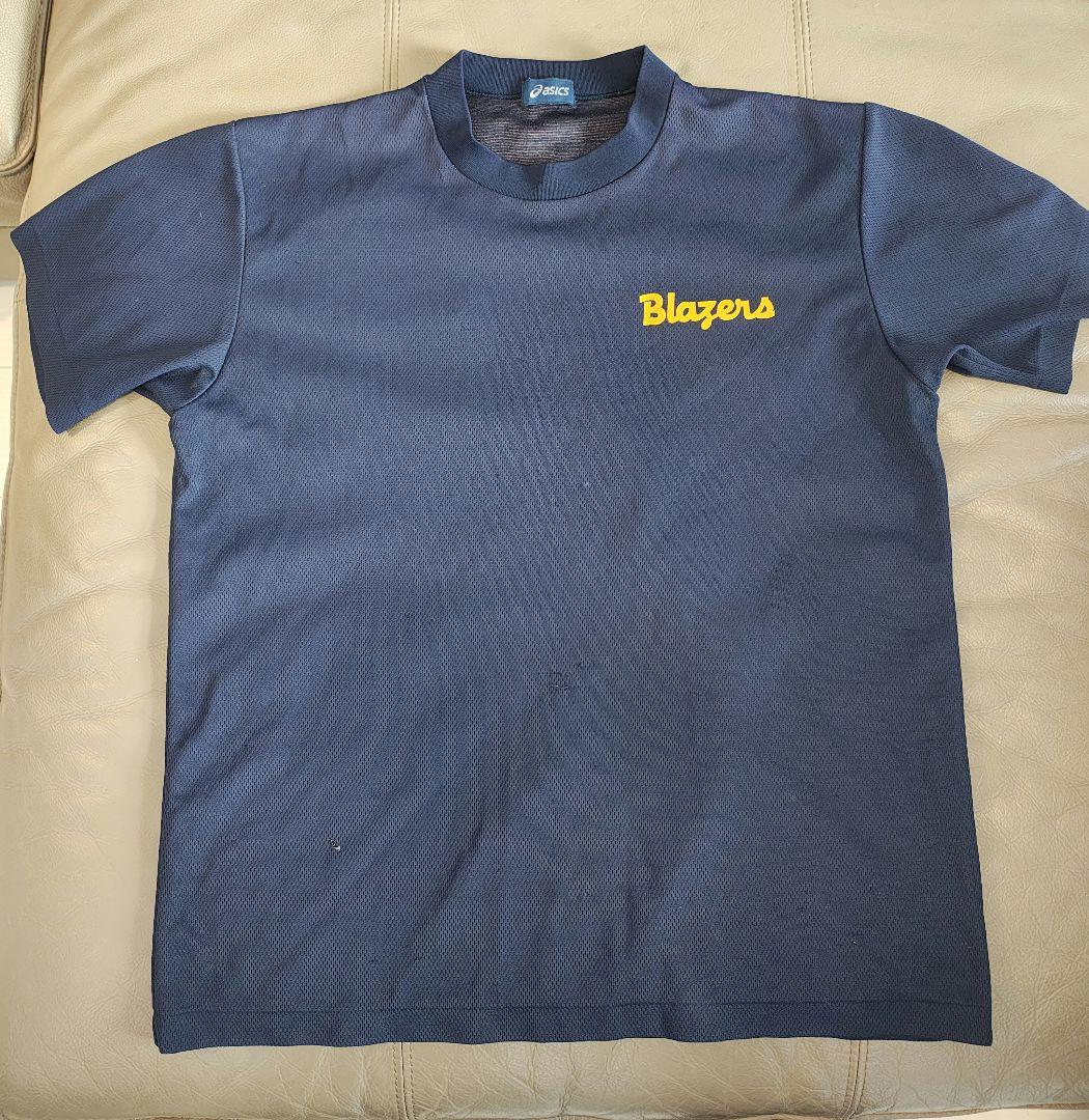 asics Tシャツ ネイビー Blazersロゴ