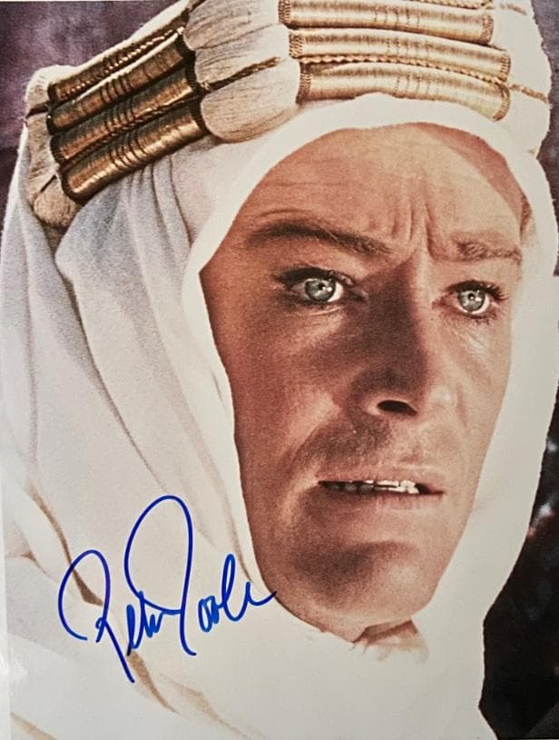 Peter O'Toole 映画「アラビアのロレンス」自筆サイン