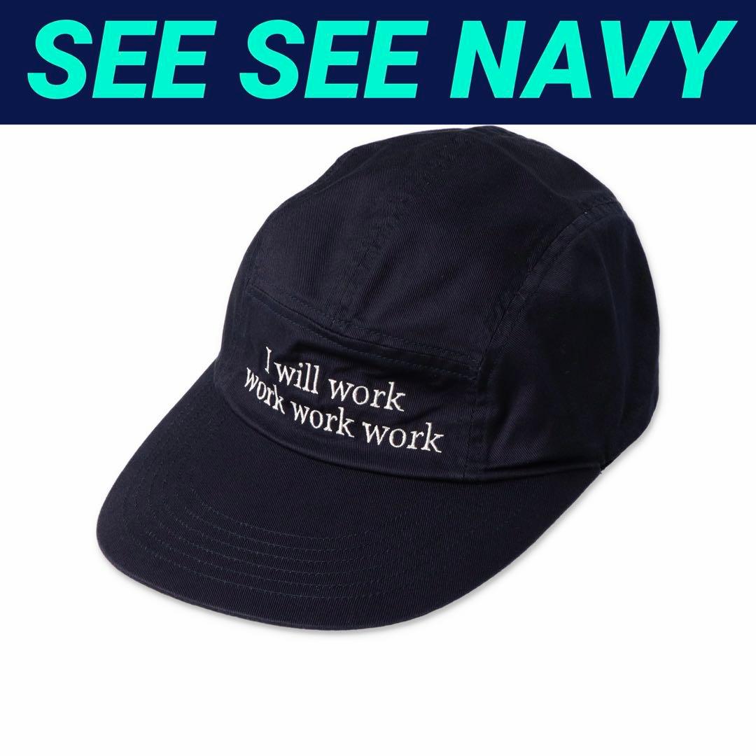 新品未使用 SEE SEE COTTON JET CAP【NAVY】