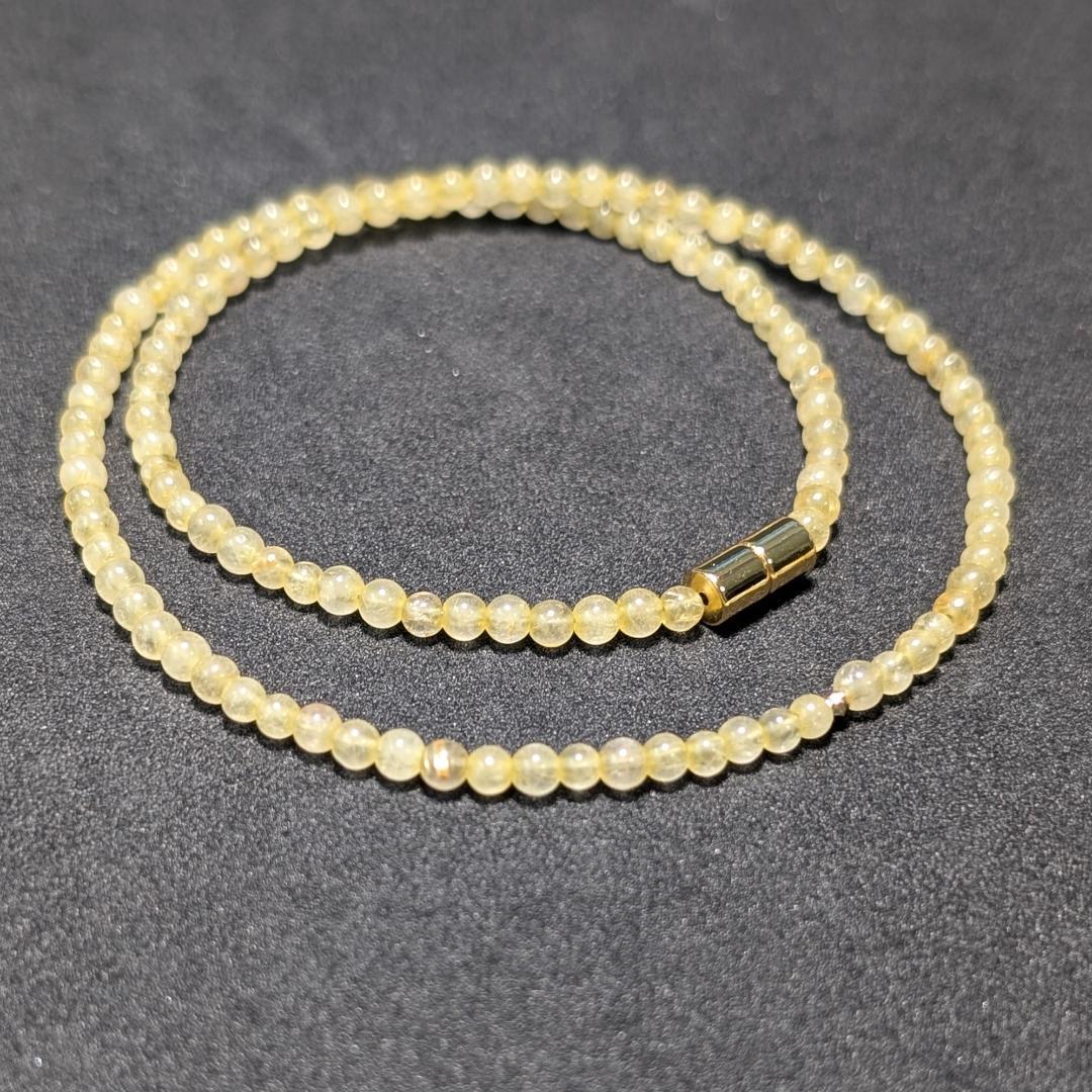 K18一粒×ゴールドルチル 贅沢3WAYジュエリー／金運・開運パワーストーン