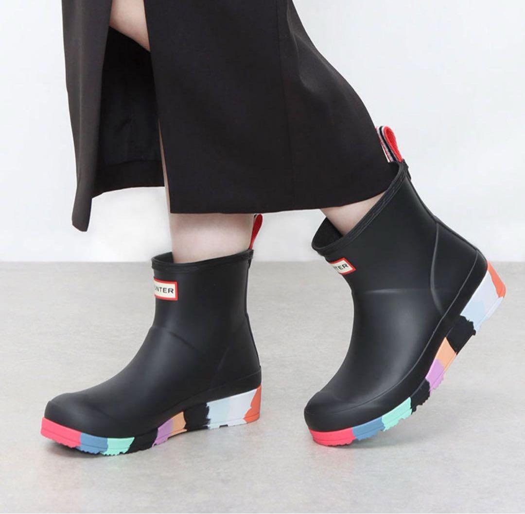 HUNTER ハンター　プレイショートレインブーツ レディース UK4 23cm