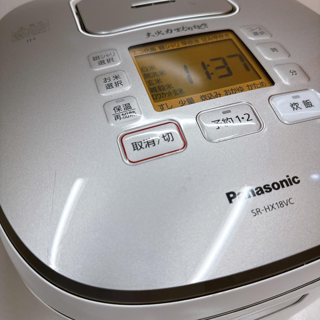 【美品】Panasonic パナソニック 炊飯器 SR-HX18VC