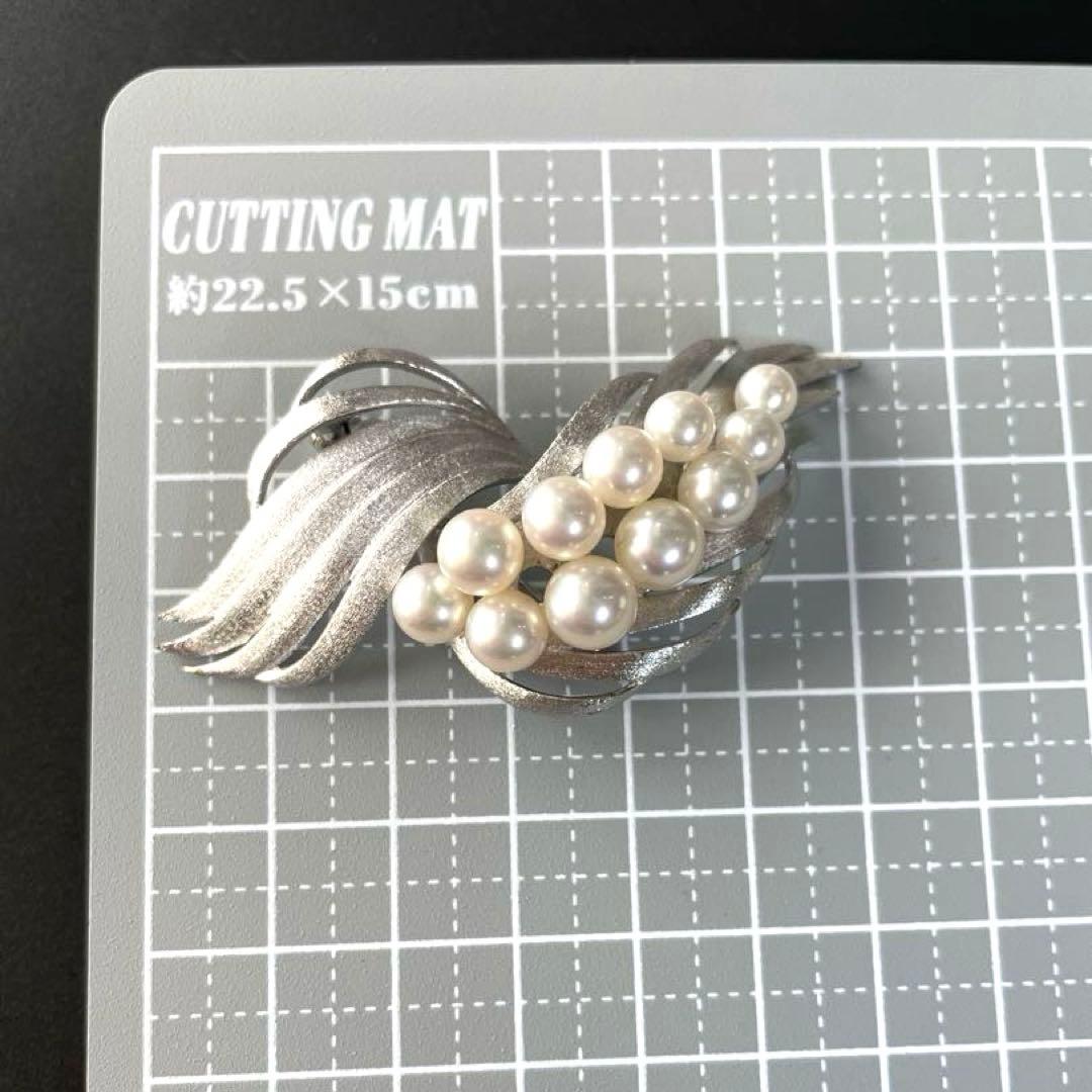 タサキ　パールブローチ　あこや真珠　入学式　卒業式　本真珠　コサージュ　刻印