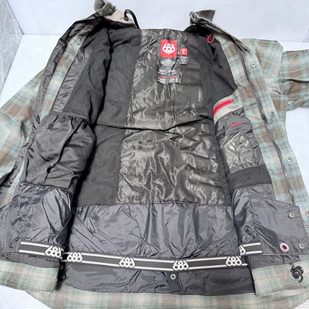 メンズ L スノーボード 上下セット　686　STATISH　ゴーグル グローブ