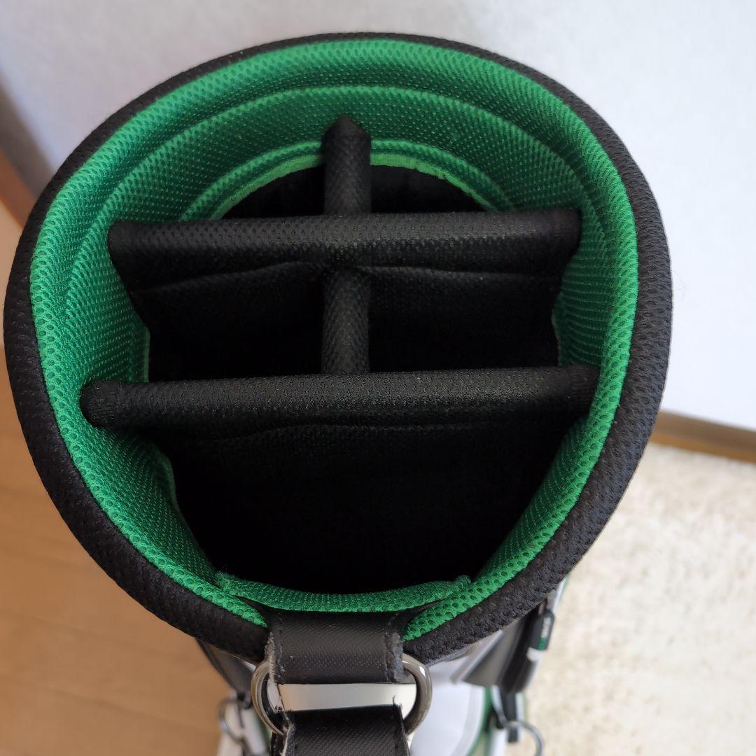 BEAMS GOLF キャディバッグ ホワイト/グリーン