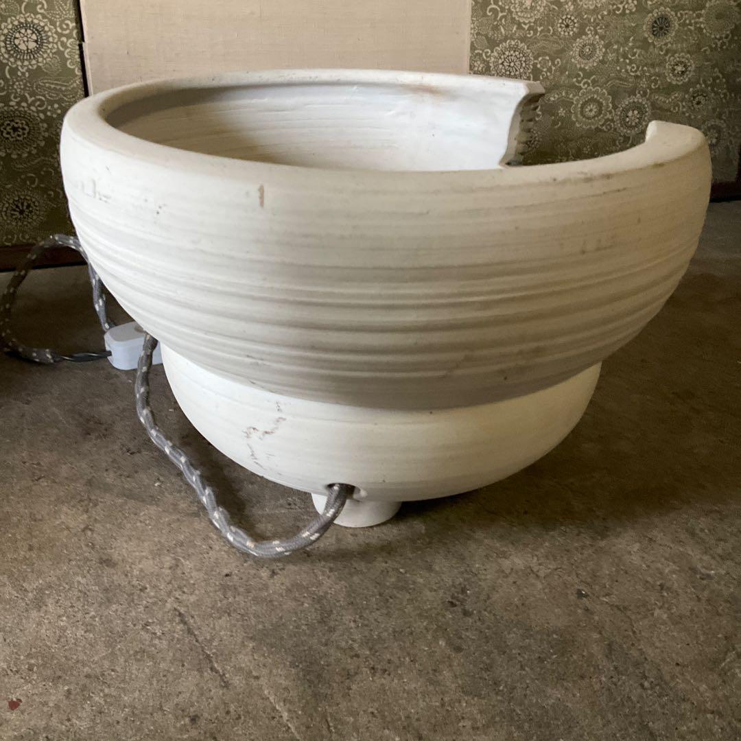 希少　欠風炉　真形羽釜　釜師清光作　電熱器　創巧野々田　動作確認済