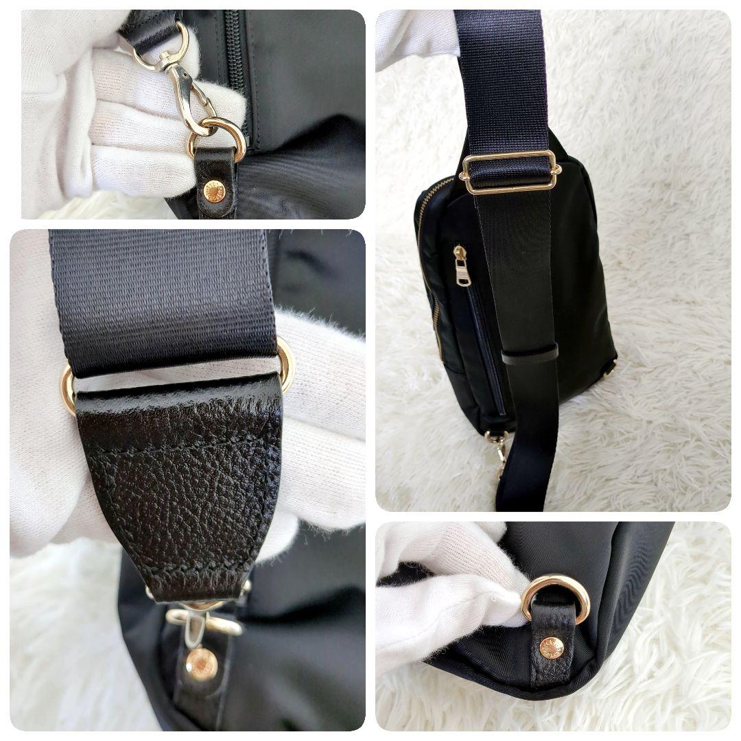 美品✨️russetラシット　ボディバッグ　ショルダーバッグ　ブラック　日本製