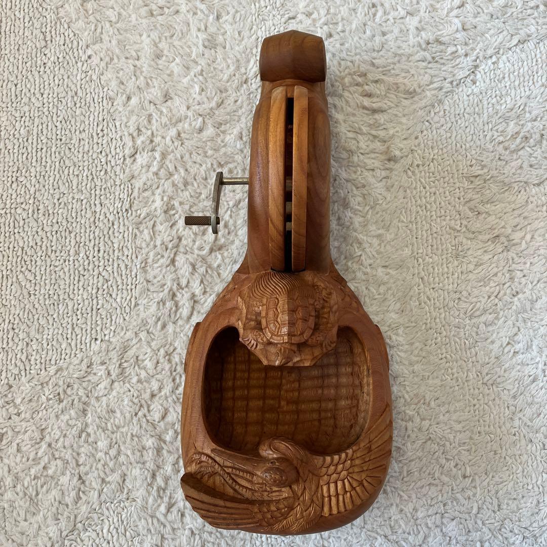 墨壺 坪辰作 欅 鶴亀 大工道具 工芸品 墨壷 墨つぼ すみつぼ けやき ケヤキ