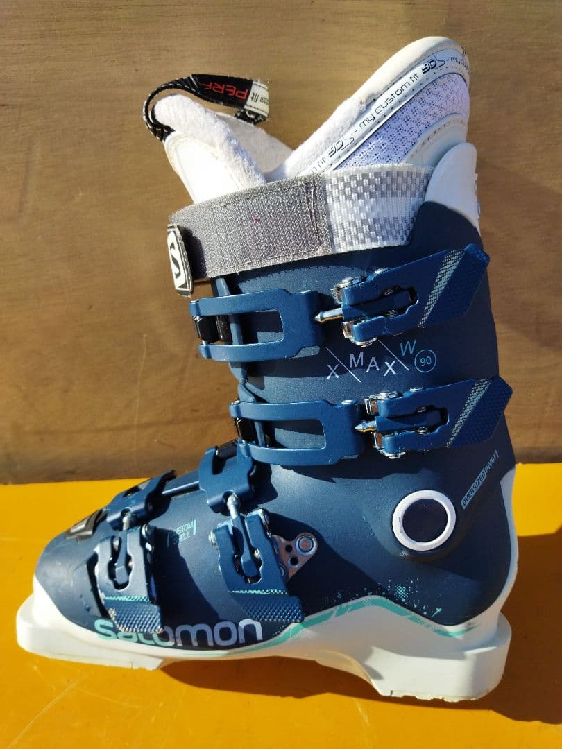 サロモン スキーブーツ 24.5cm 青系　X/MAX/W 90　女性用