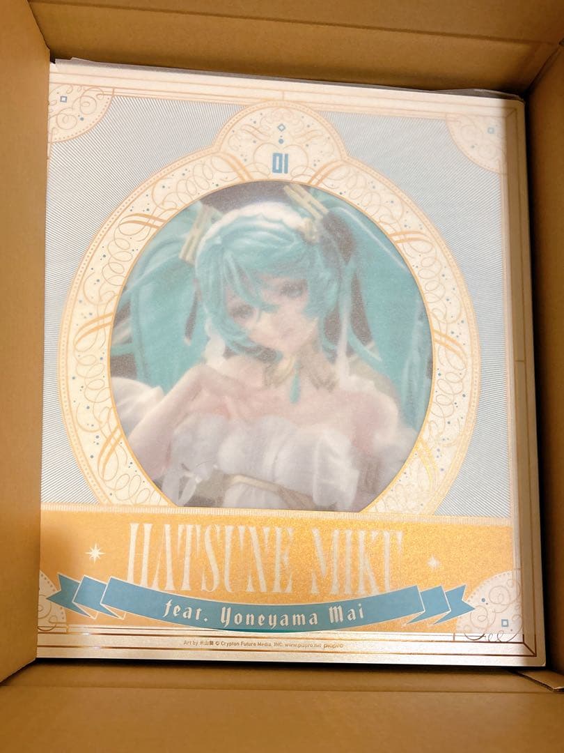 複製原画付 初音ミク feat. Yoneyama Mai 女神ミク フィギュア