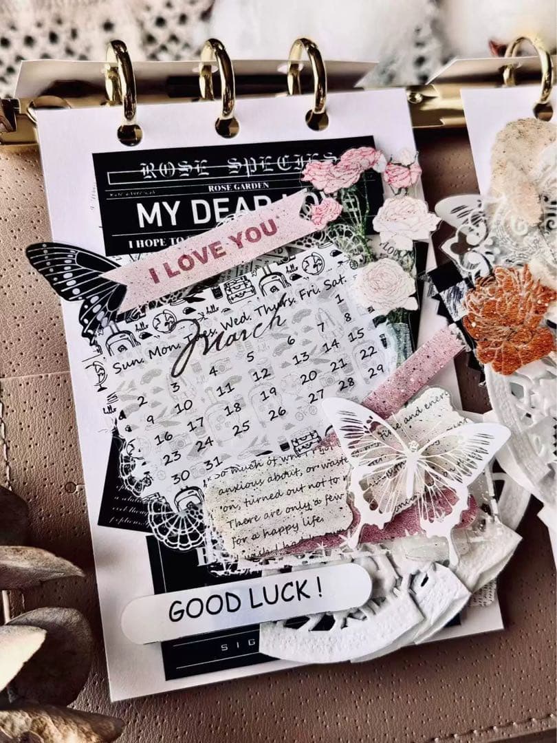 ⭐️SALE⭐️霖蓝汐原创手账《拼贴字条》海外マスキングテープ　マステ 【2243】