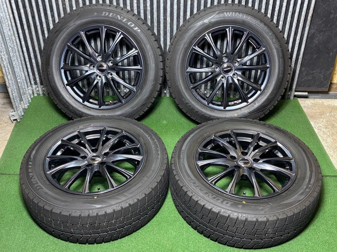超美品バリ溝‼️225/60R17ＤＬスタットレスタイヤホイール4本セット
