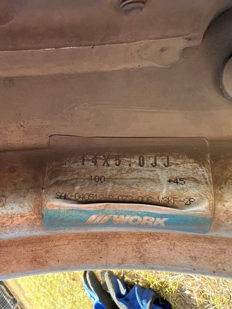 とかとかとーか　WORK VS-KF 14インチ クロームホイールセット