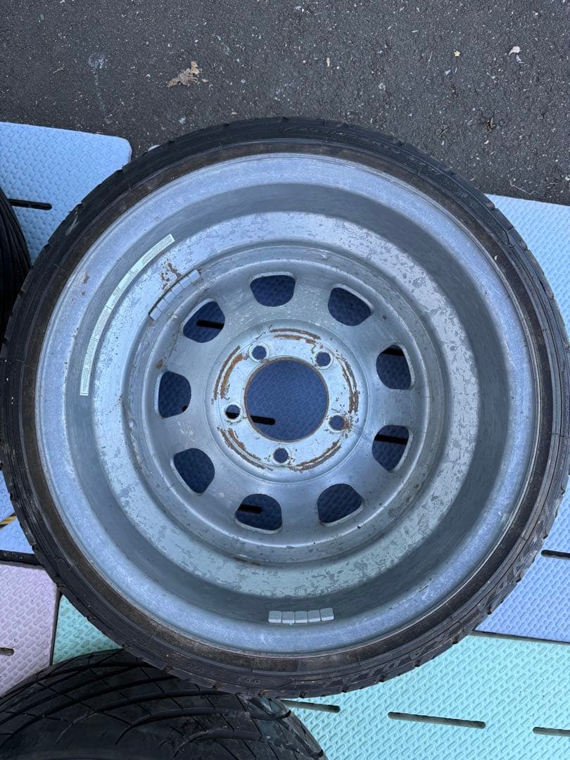 16インチ 加工鉄チン(スチール)ホイール 10J 4本