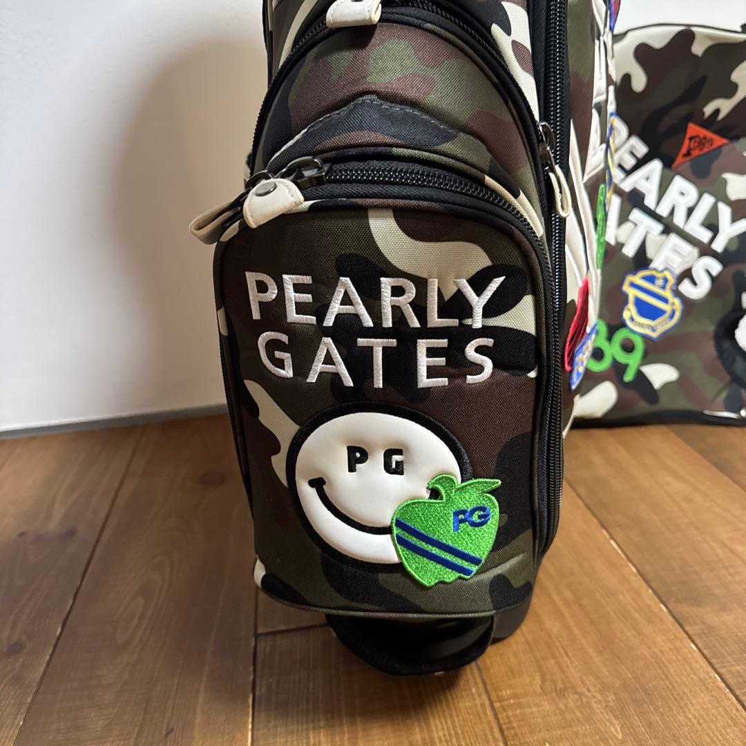 パーリーゲイツ スタンド式　キャディバッグ　ワッペンカモ