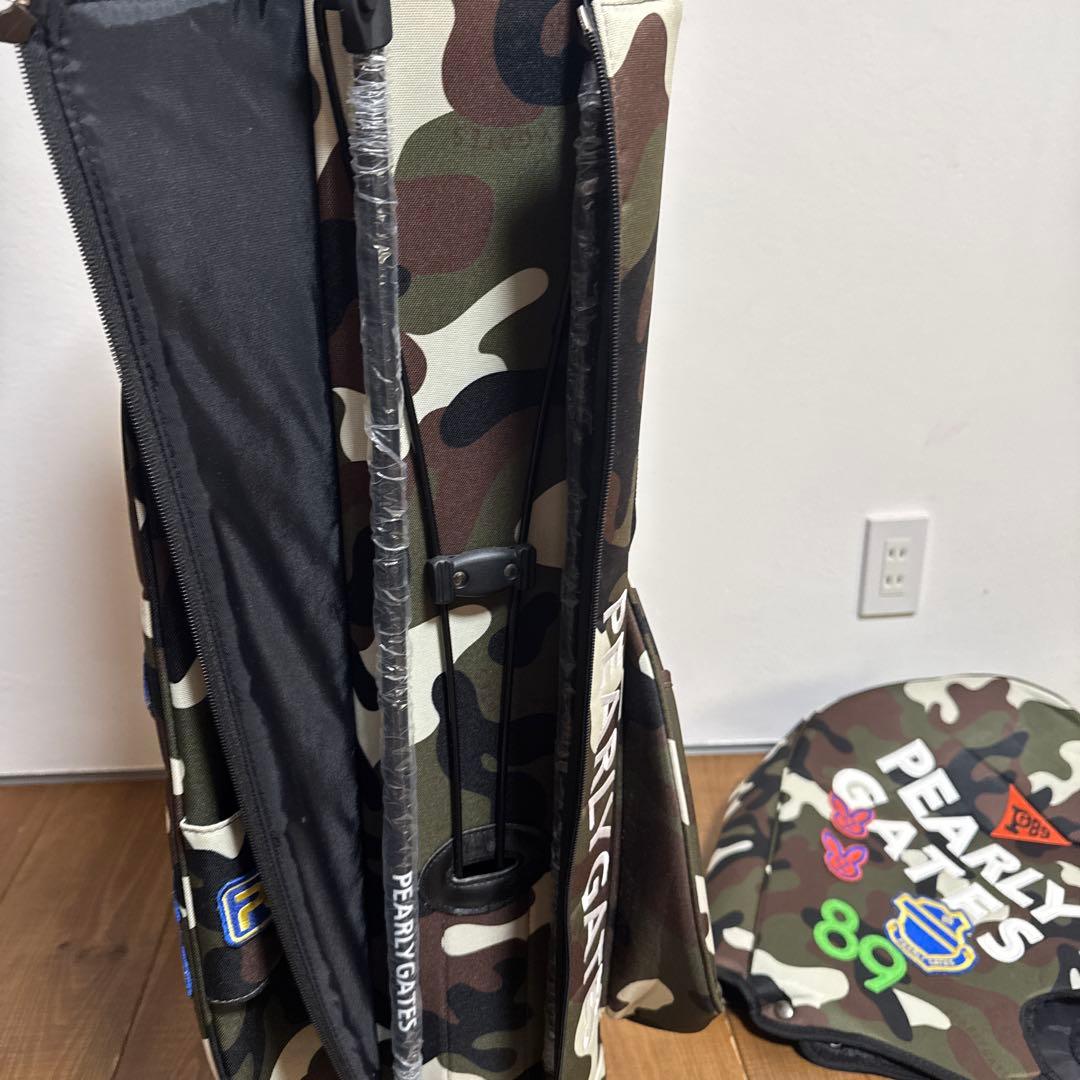 パーリーゲイツ スタンド式　キャディバッグ　ワッペンカモ