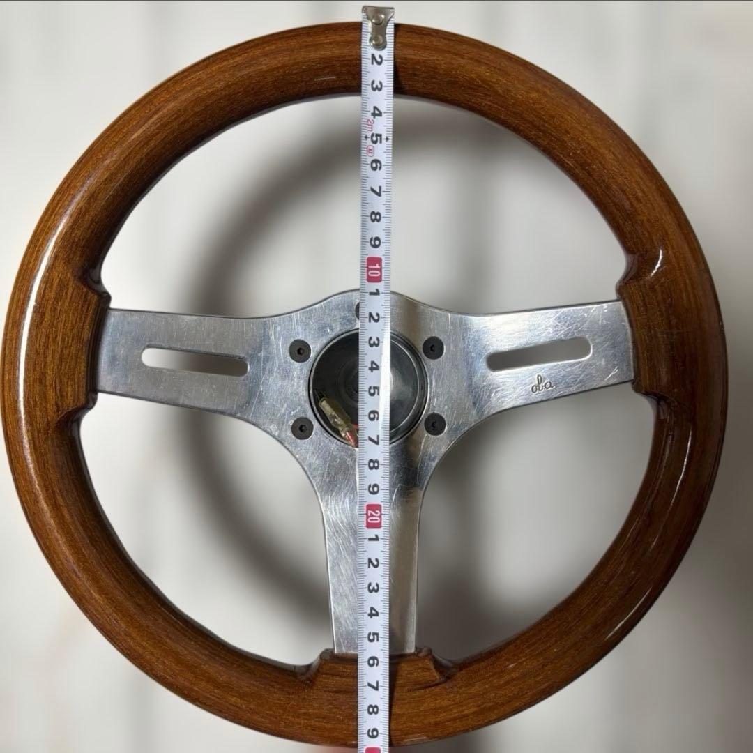 5050【プロフ必読】 　oba ステアリング　ホイール ウッド　旧車