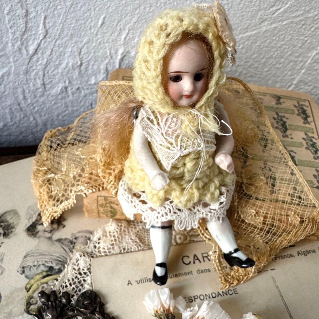 ドイツアンティークミニョネット　オールビスクドール　アンティークドール