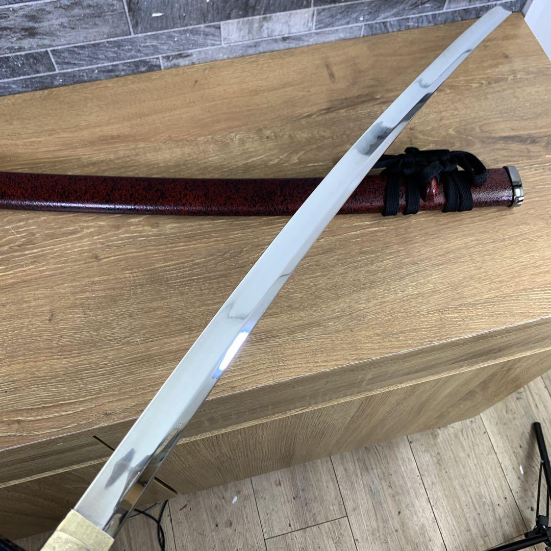 全長約105㎝　坂本龍馬愛刀　日本製　金属製　模造刀　日本刀　赤石目　大刀