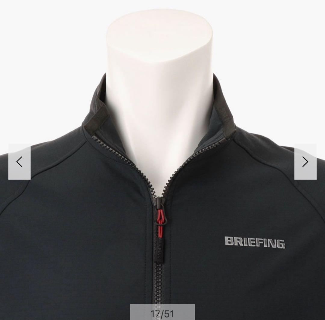 24AW ブリーフィングゴルフストームフリースブルゾン黒M