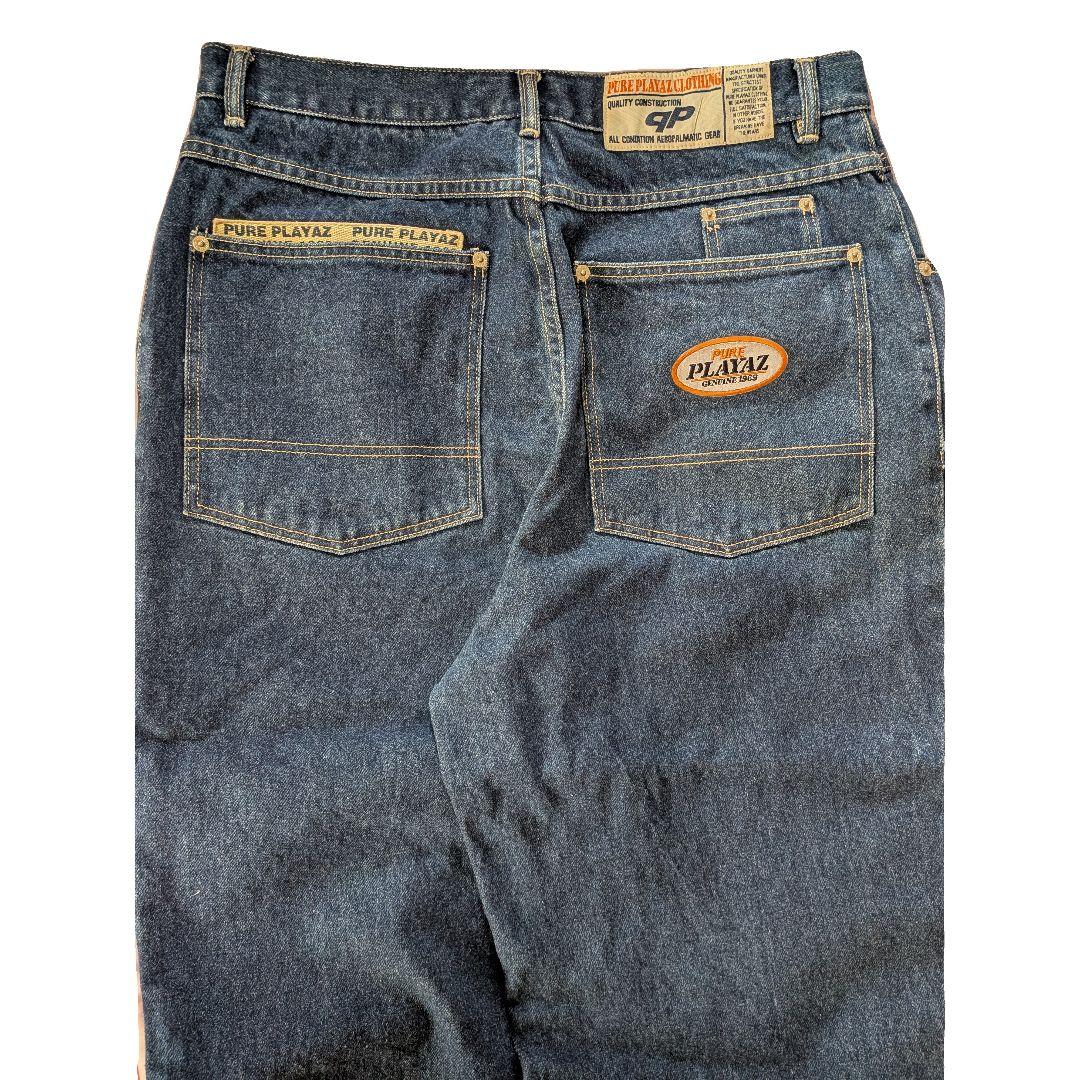 00s 極太 pure playaz バギーデニム hiphop b系 bboy