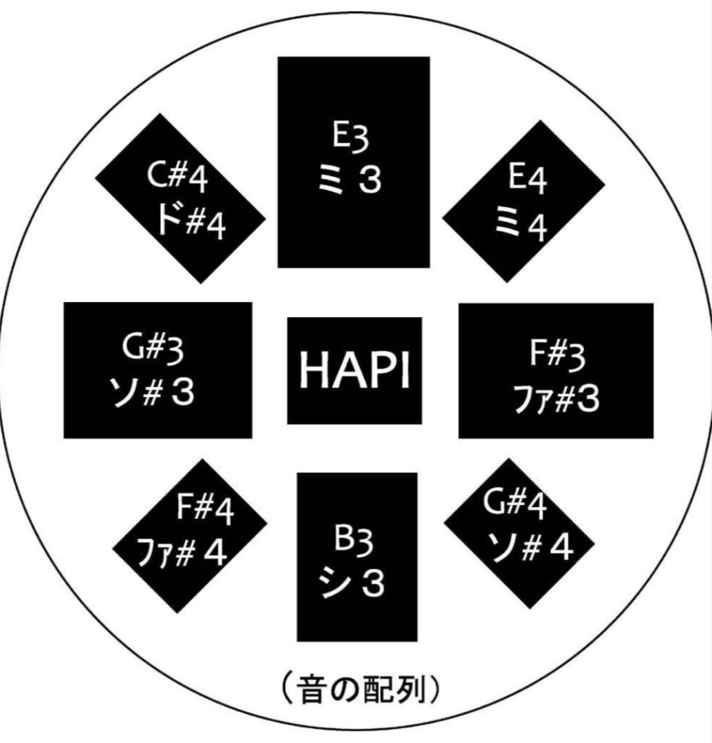 極美品ハンドパン HAPI Drum Eメジャー HOSCO　HAPI-E1-B