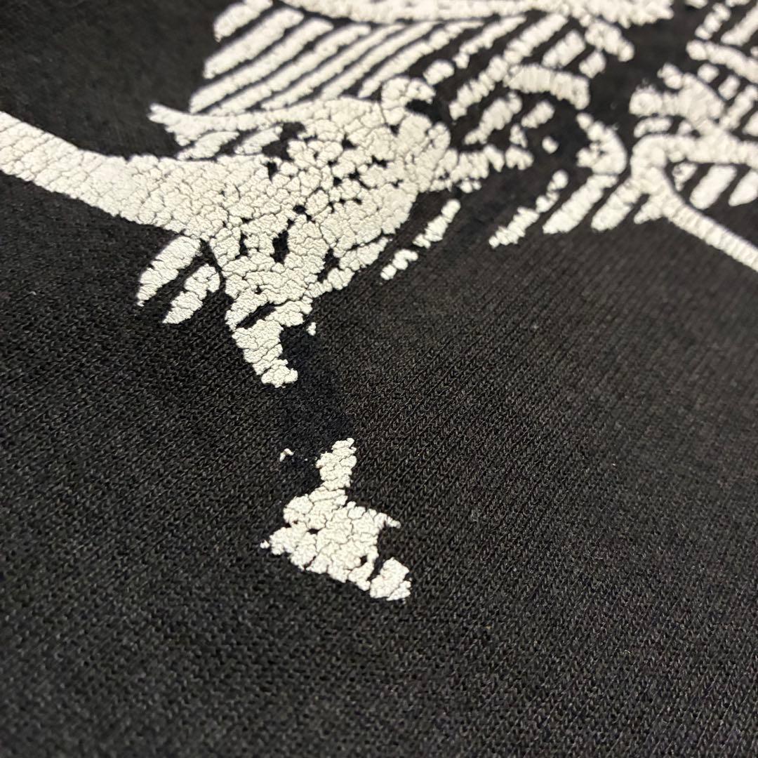 80S NIKE ヴィンテージ スウェット 半袖 XL相当 ブラック