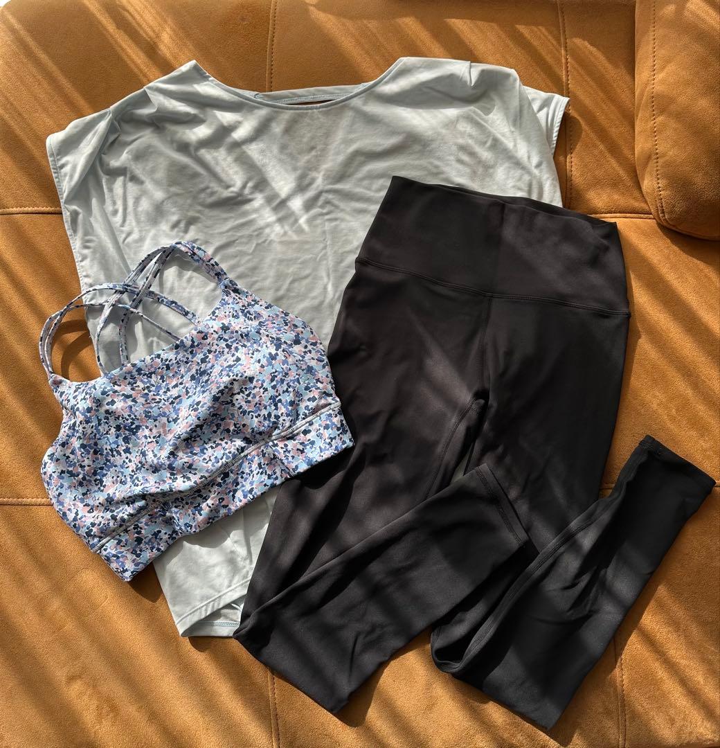 SUKALAスカーラ　プルオーバー&ブラトップ&レギンス　ブルーミックス