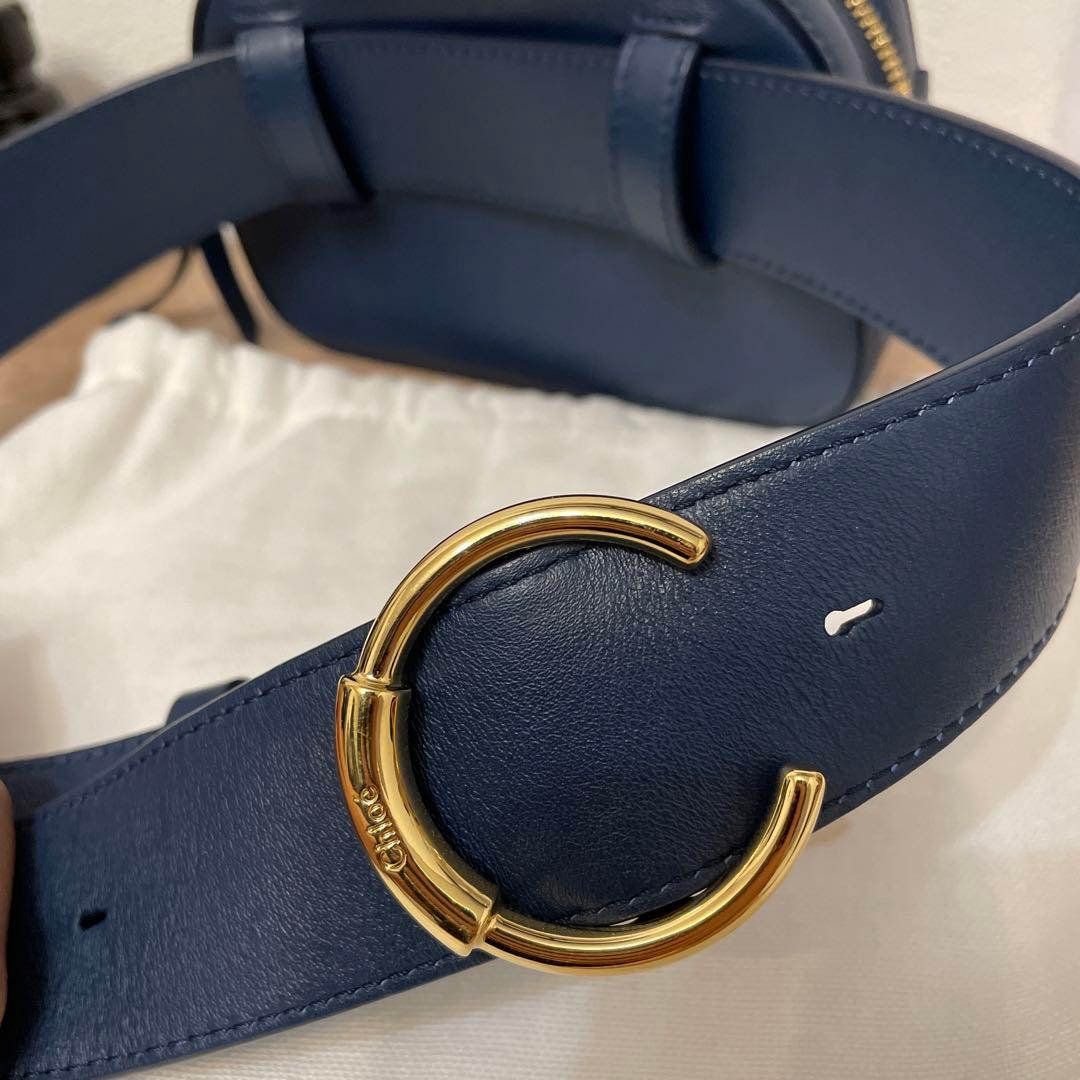 Chloé ネイビー ボディバッグ