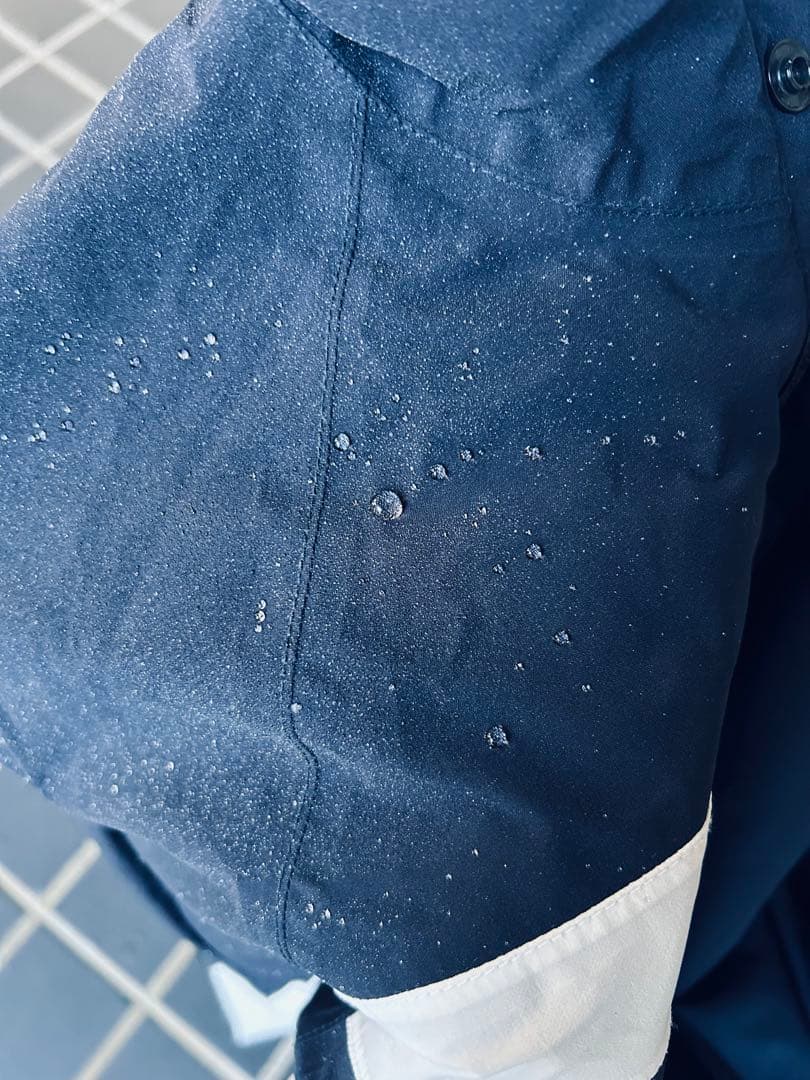 ジャックバニー 2way レインウエア上下セット ネイビー ホワイト4(M)中古