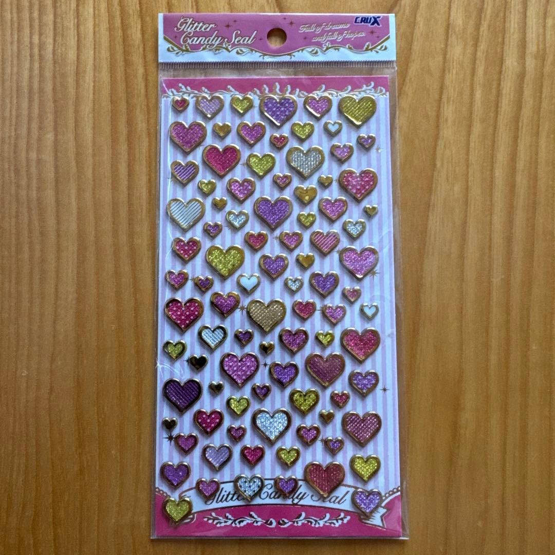 激レア　ジュエルペット　ハート　ぷっくりシールセット　立体シール