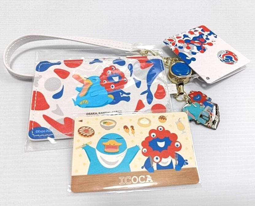 関西 万博 記念ICOCA・ミャクミャク 限定カード 6A-パスケースセット