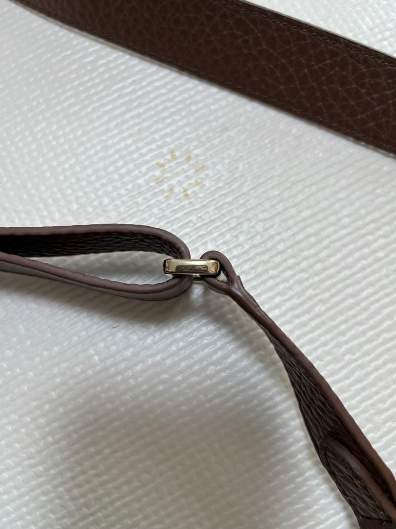 FURLA ブラウンレザーショルダーバッグ 保存袋付き